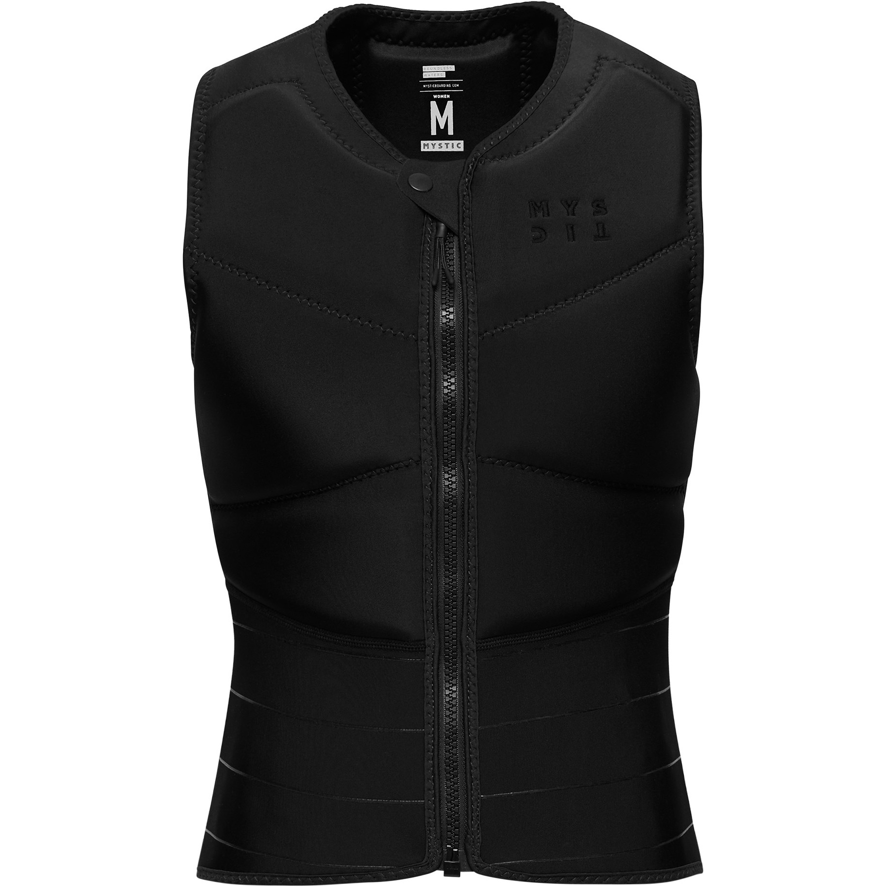 2026 Mystic Womens Star Front Zip Impact Vest 35005.230232 - Black